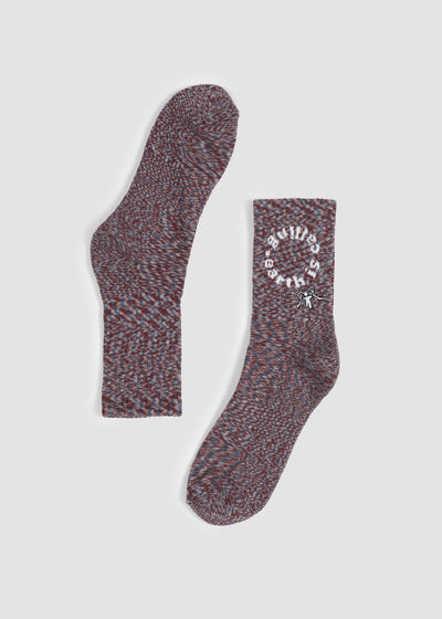 Calcetines Sport Melange Mujer - Burdeo