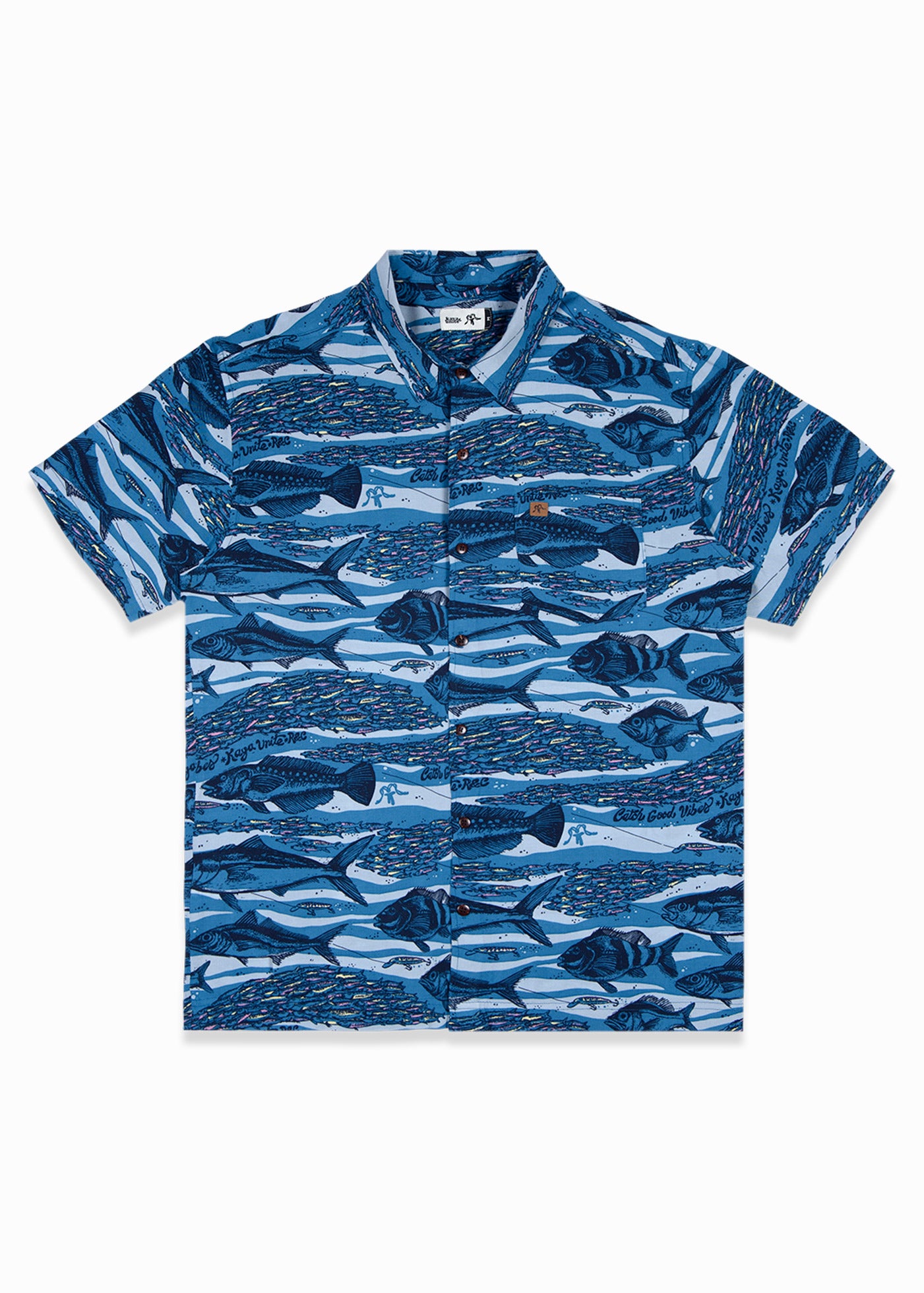 Guayabera Catch Blue