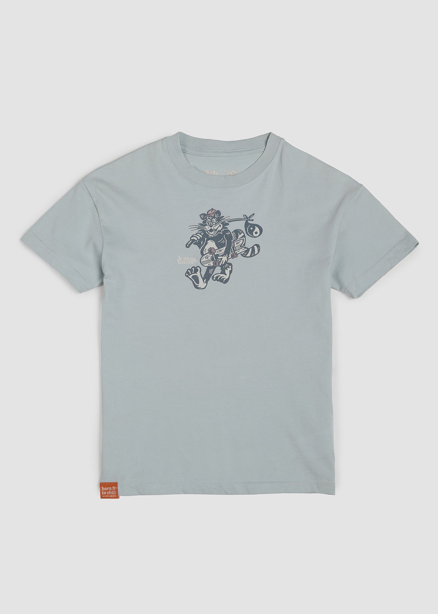 Polera Diseño Algodón Niños Dark Gray