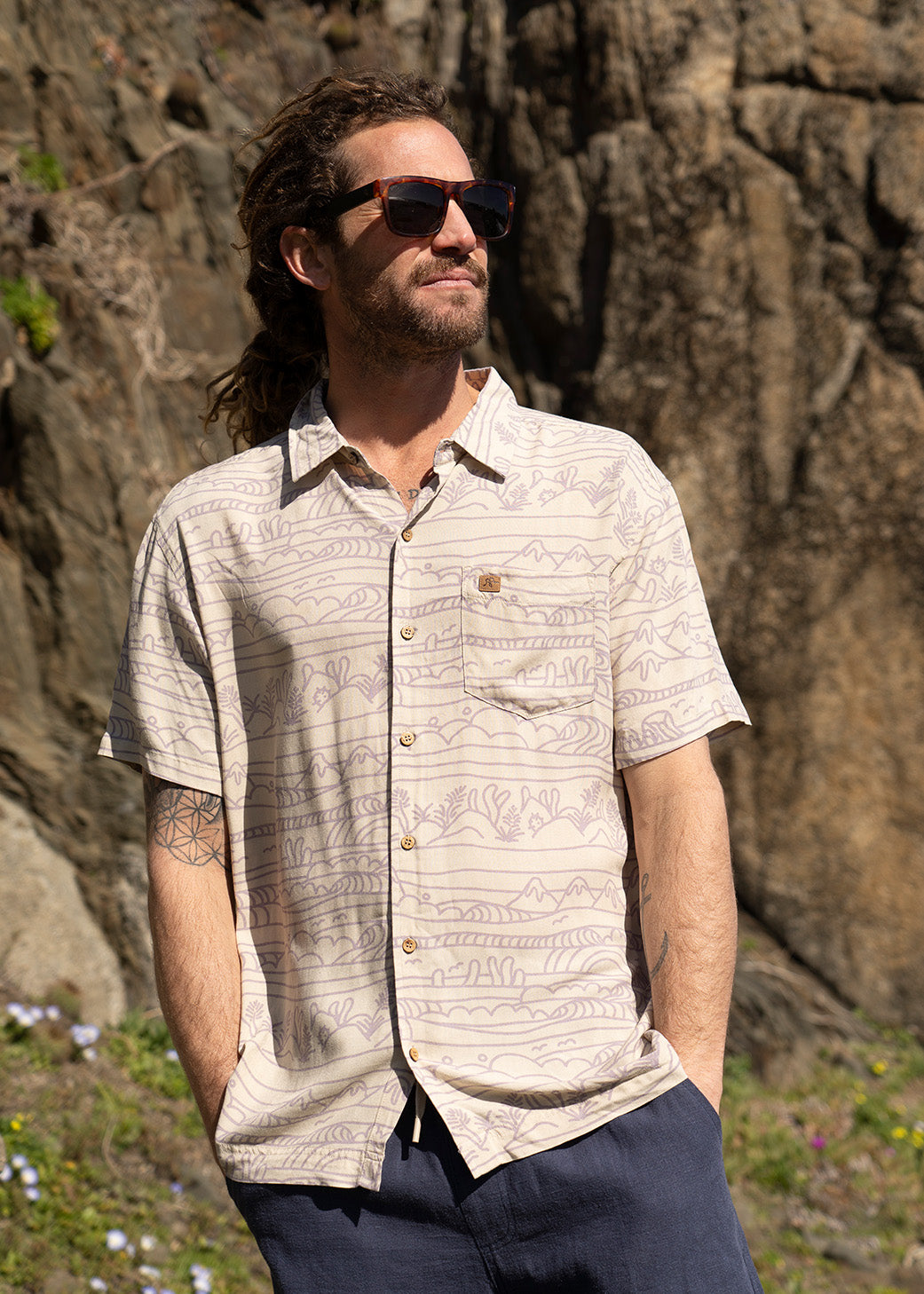 Guayabera West Cream