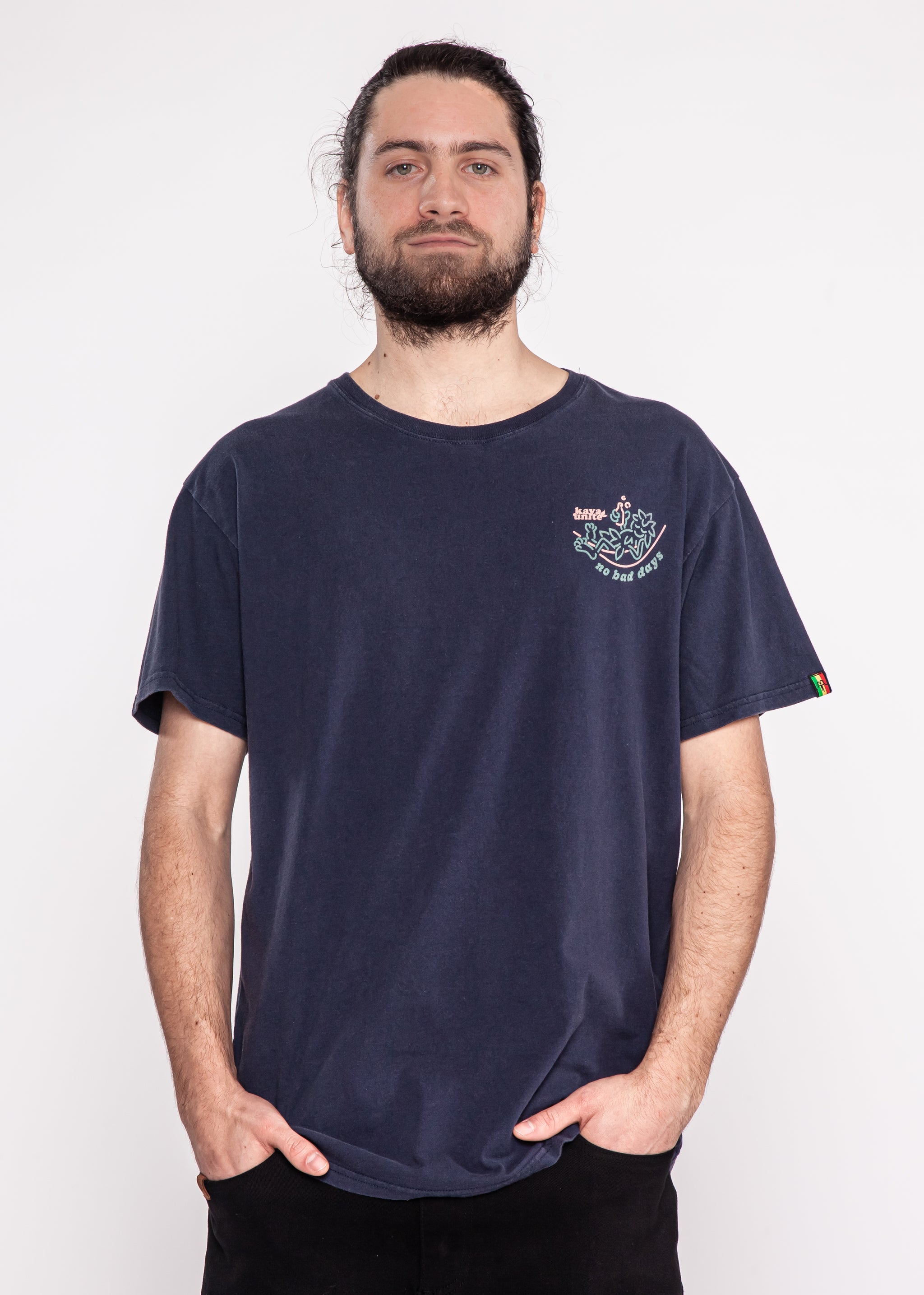 Polera Diseño Algodón Lager Hombre - Navy