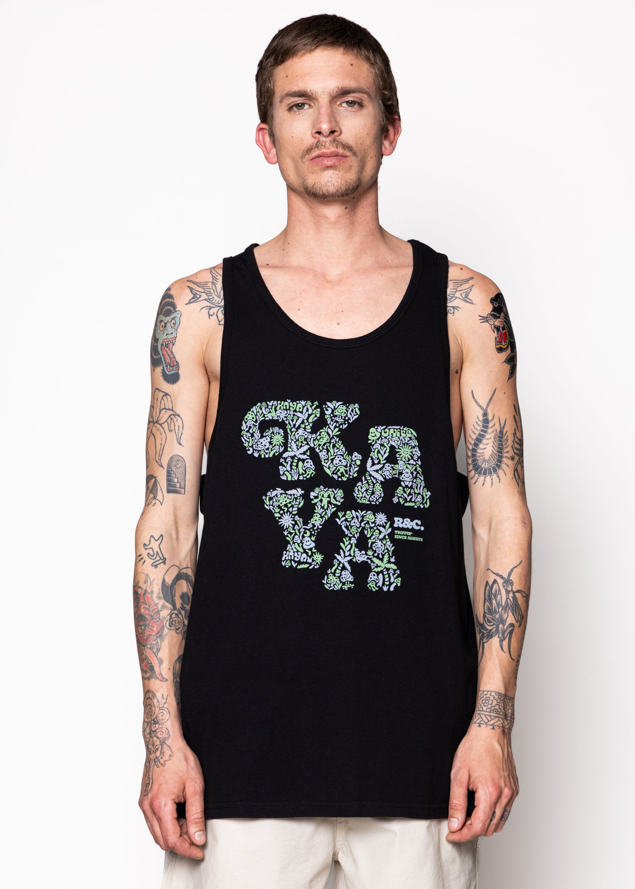 Polera Sin Mangas Algodón Fun Hombre - Negra