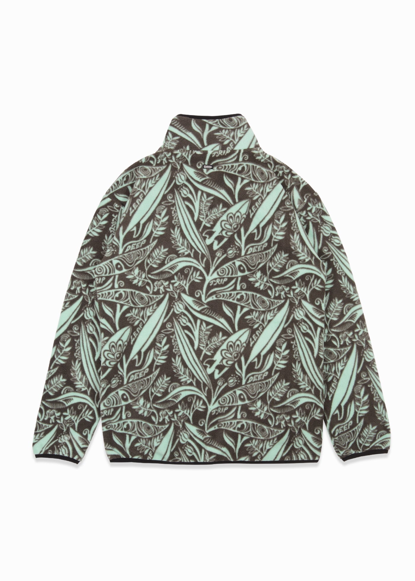 Polar Half Zip Leaf Pool Teal