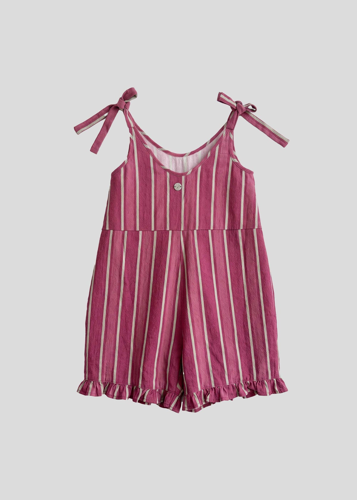 Enterito Niña Rayas Algodón Kids - Fucsia
