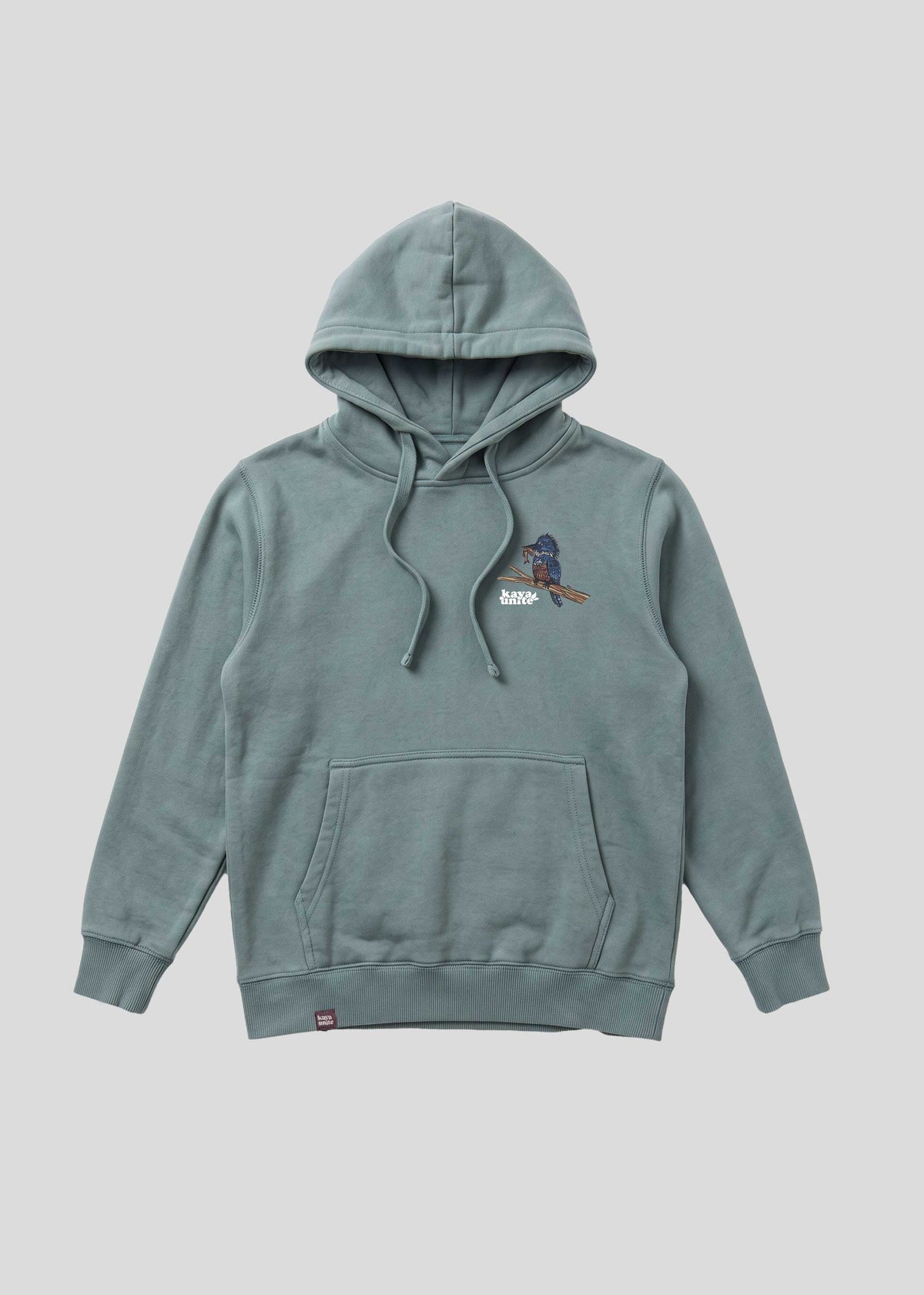 Polerón Hoodie Diseño Martin Pescador Kids - Petróleo