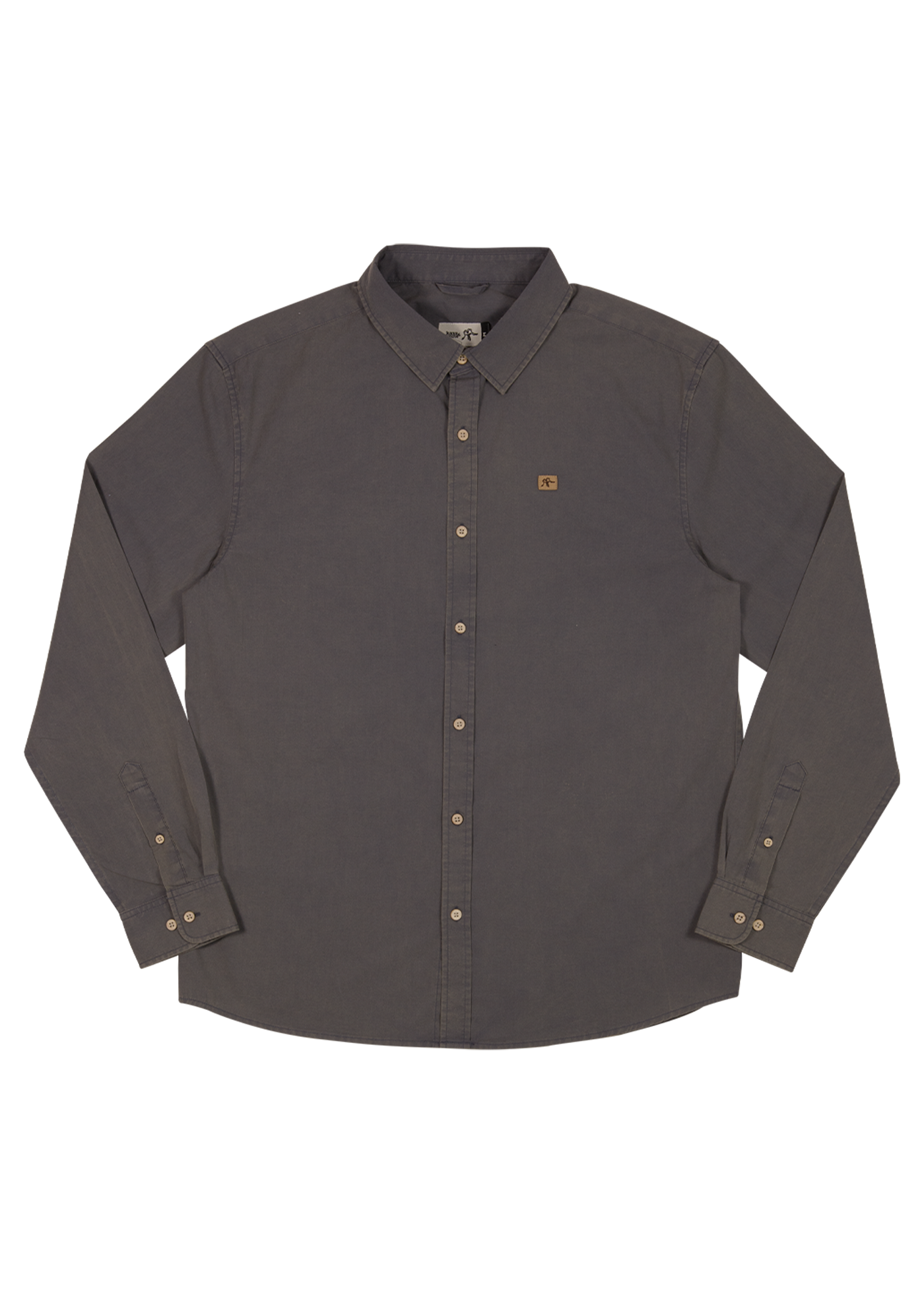 Camisa Long Cotton Grey