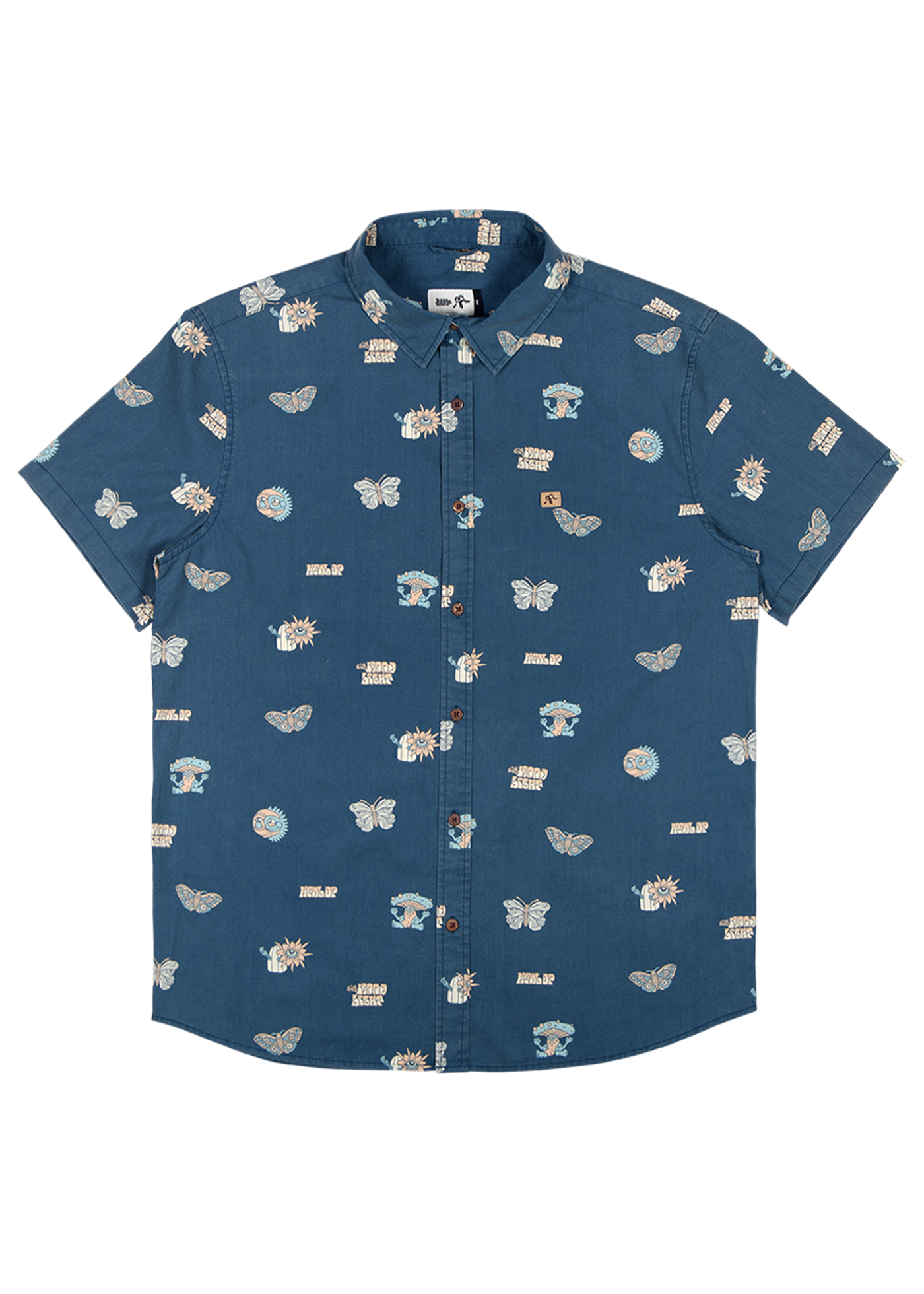 Camisa Cotton Misty Blue