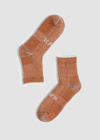 Calcetines Lana Cortos Chill Mujer - Naranjo