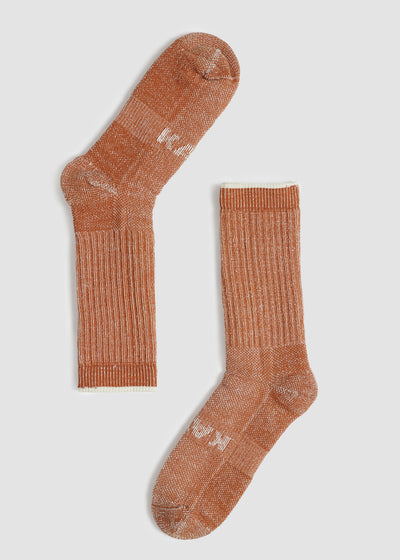 Calcetines Lana Largos Chill Mujer - Naranjo