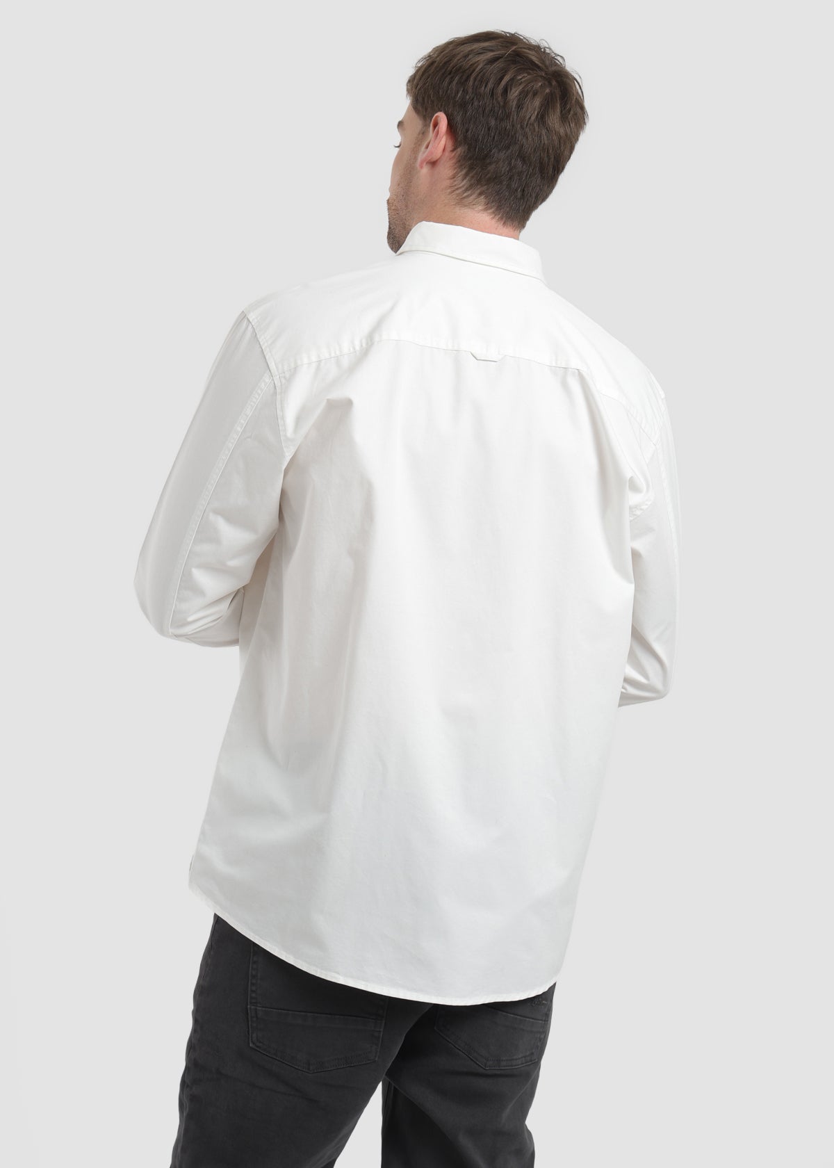 Camisa Manga larga Algodón Hombre - Blanco