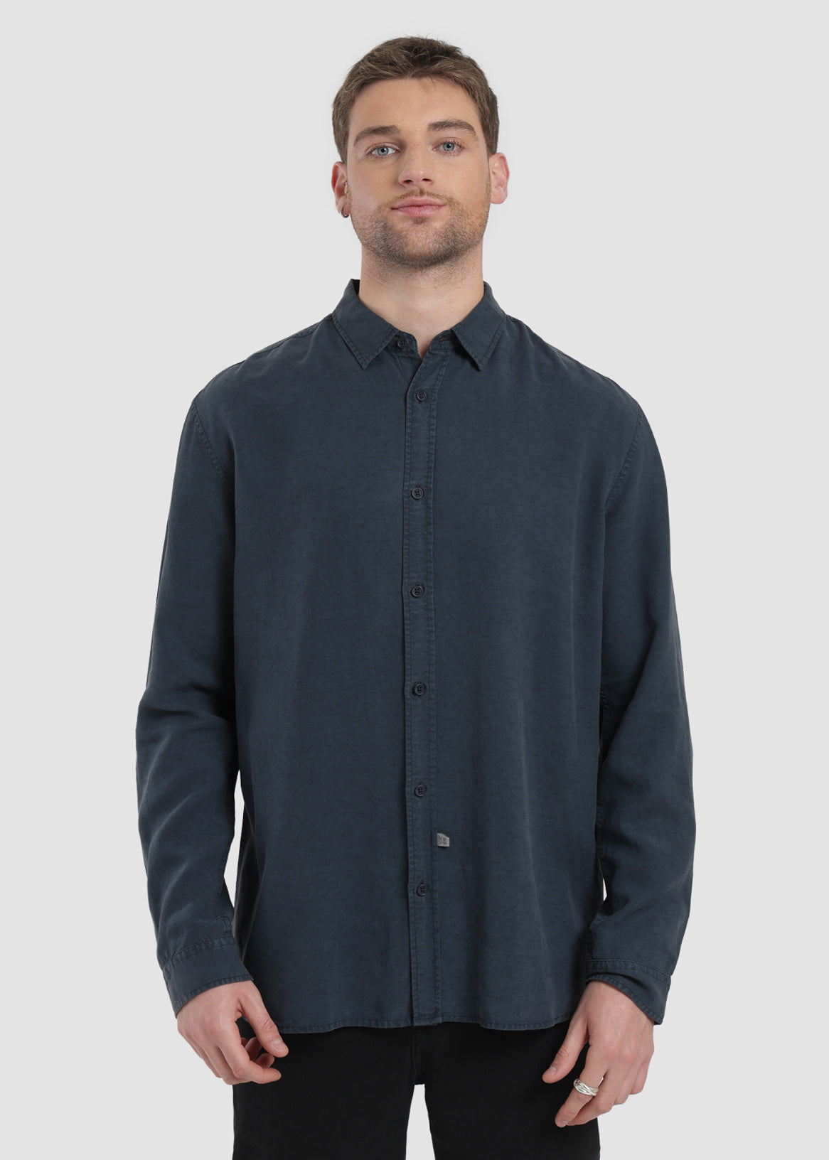 Camisa Manga Larga Tenlin Hombre - Gris