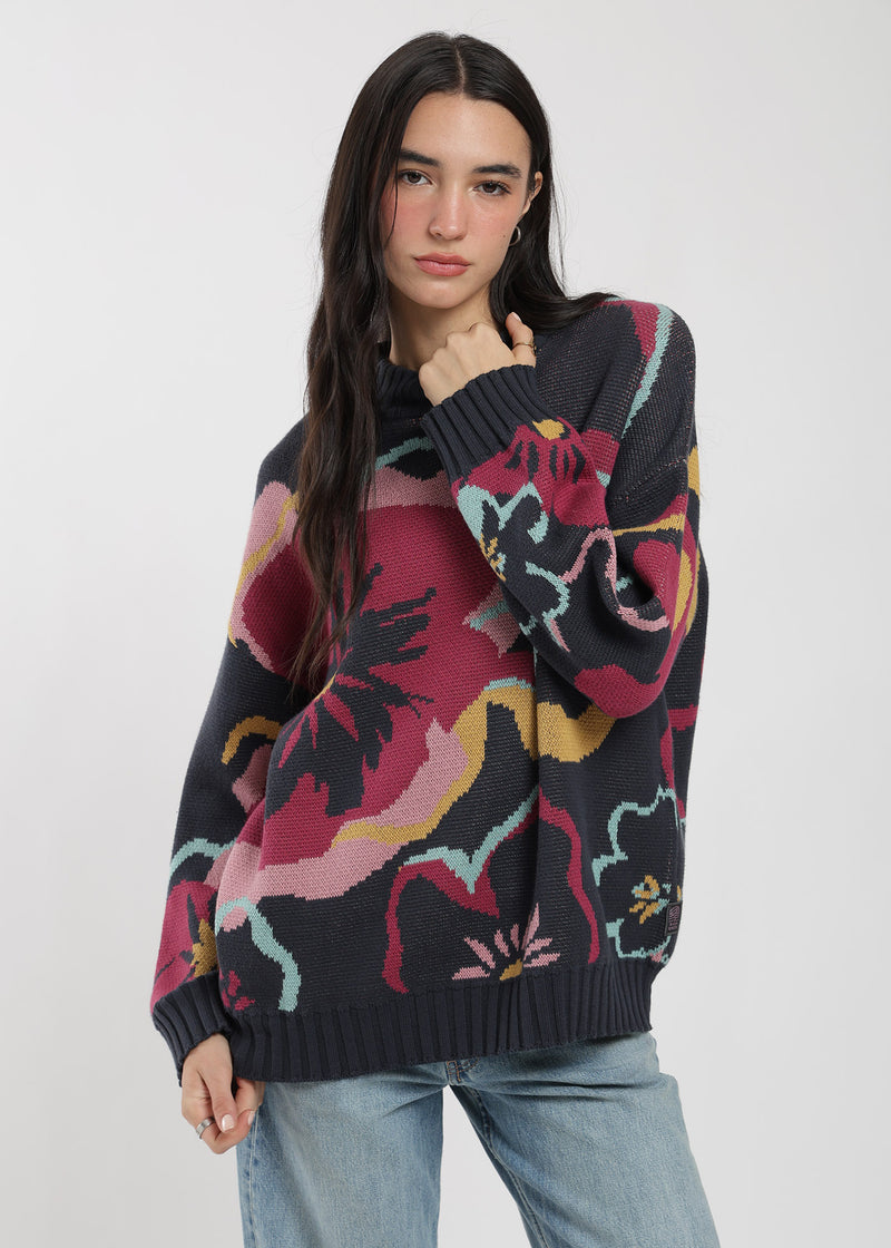 Chaleco Tejido Cuello Redondo Jacquard Mujer Lavender