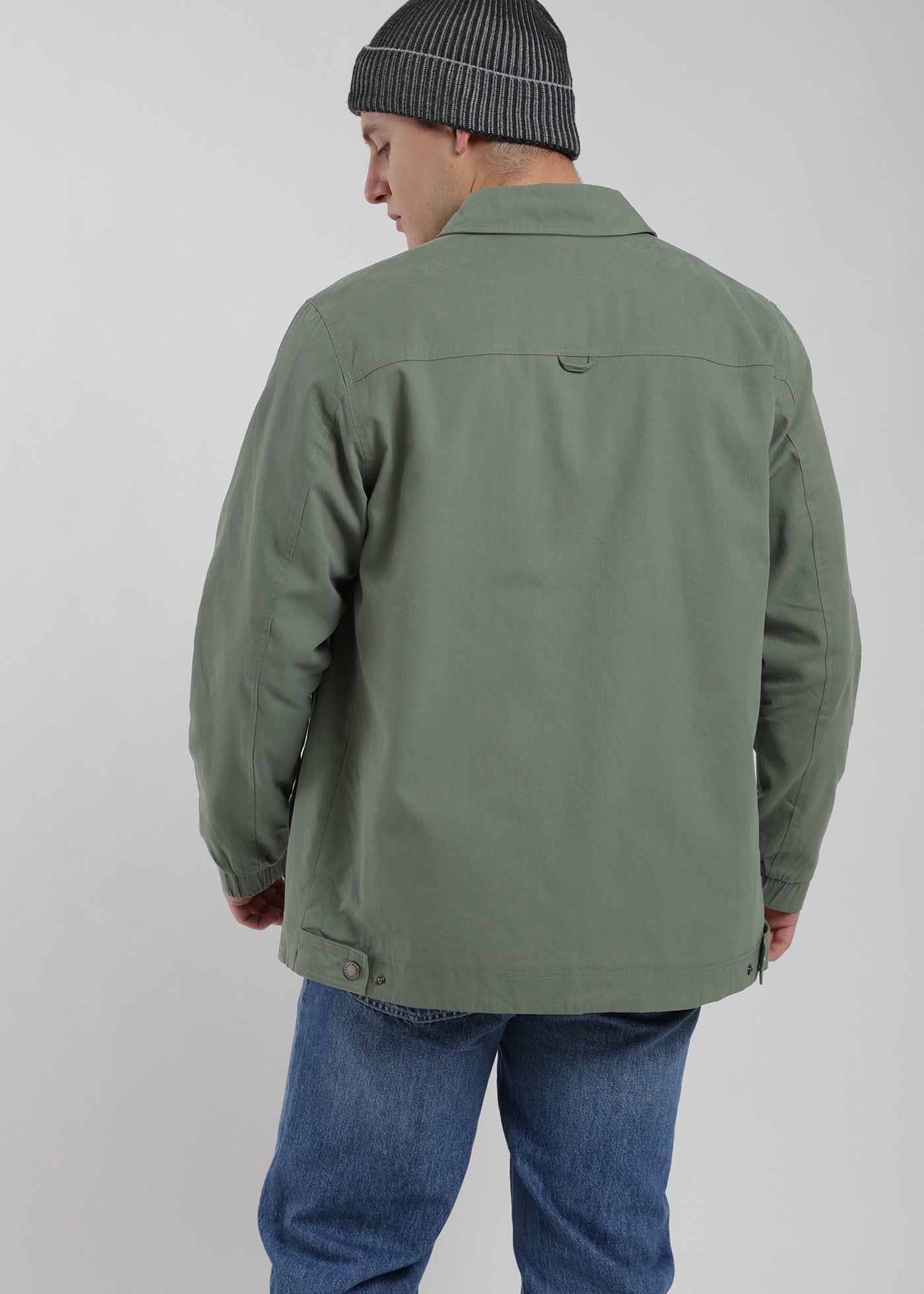 Chaqueta Clásica Cargo Patch Hombre Verde #Color_Verde