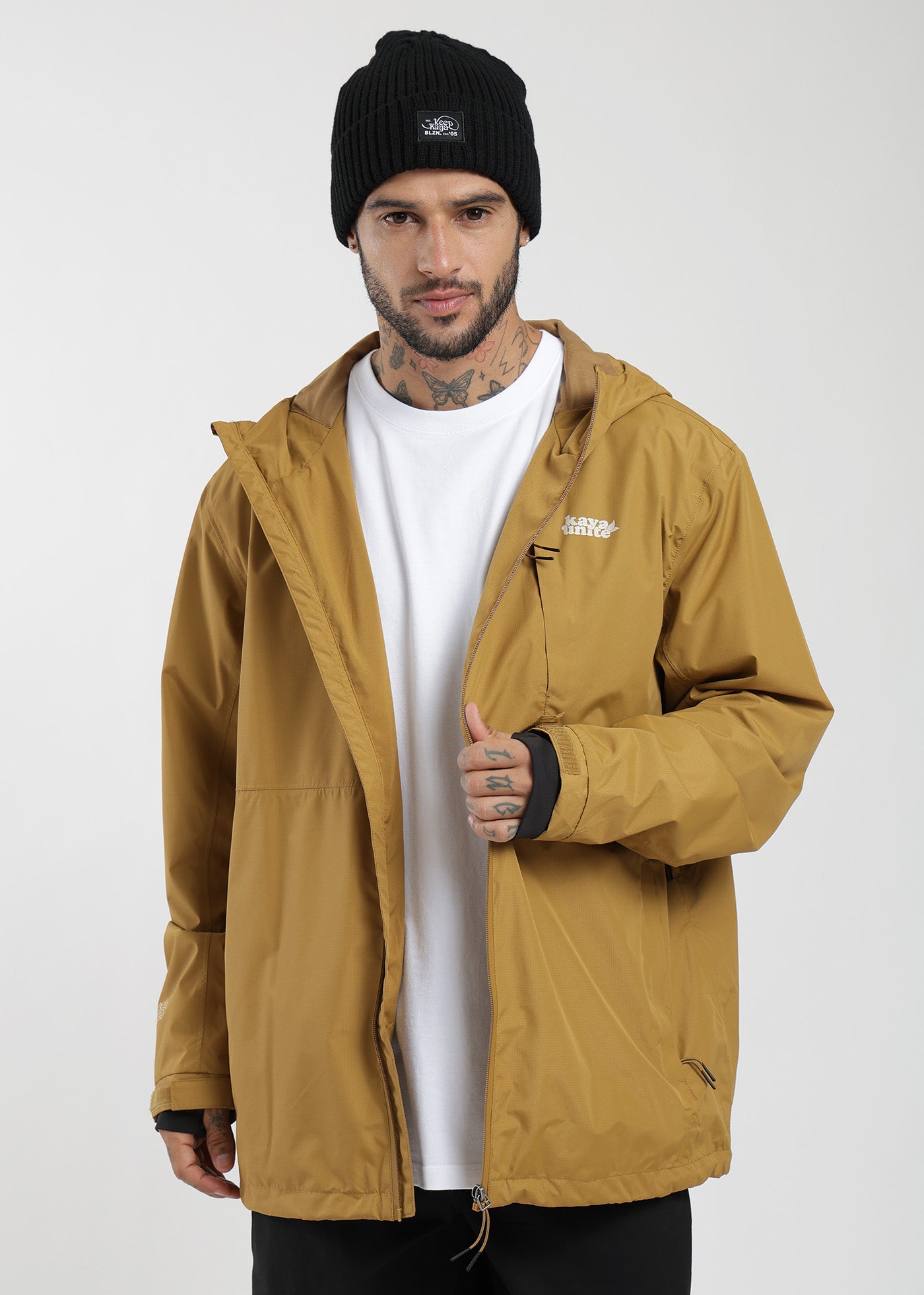 Chaqueta Cortaviento Nortazo Hombre Mostaza #Color_Mostaza