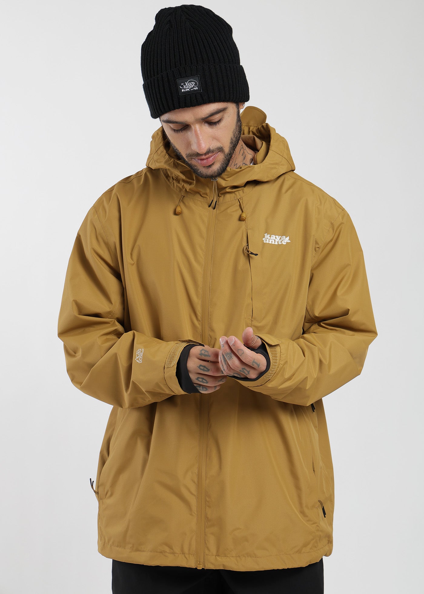 Chaqueta Cortaviento Nortazo Hombre Mostaza #Color_Mostaza