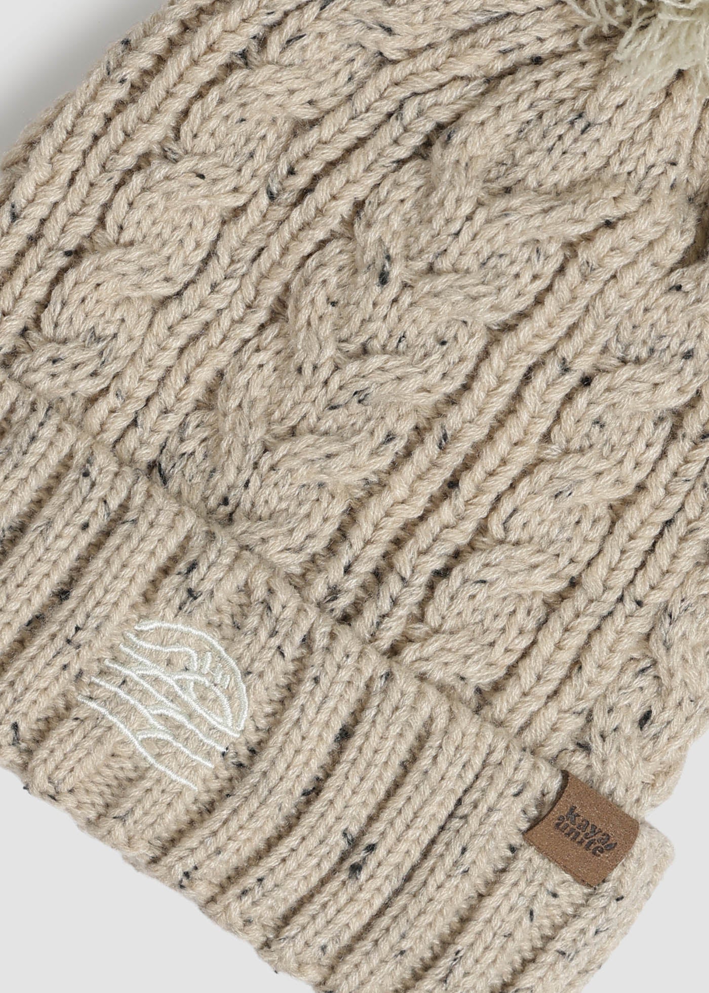 Gorro Beanie Snow Melange - Blanco