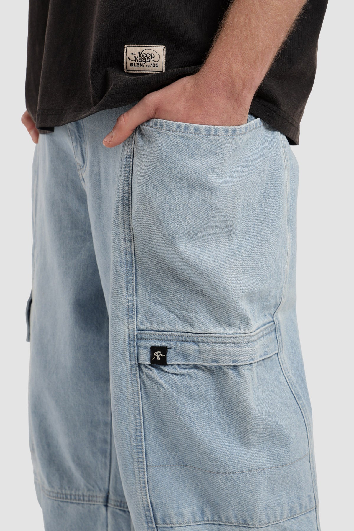 Pantalón Baggy Hombre - Azul