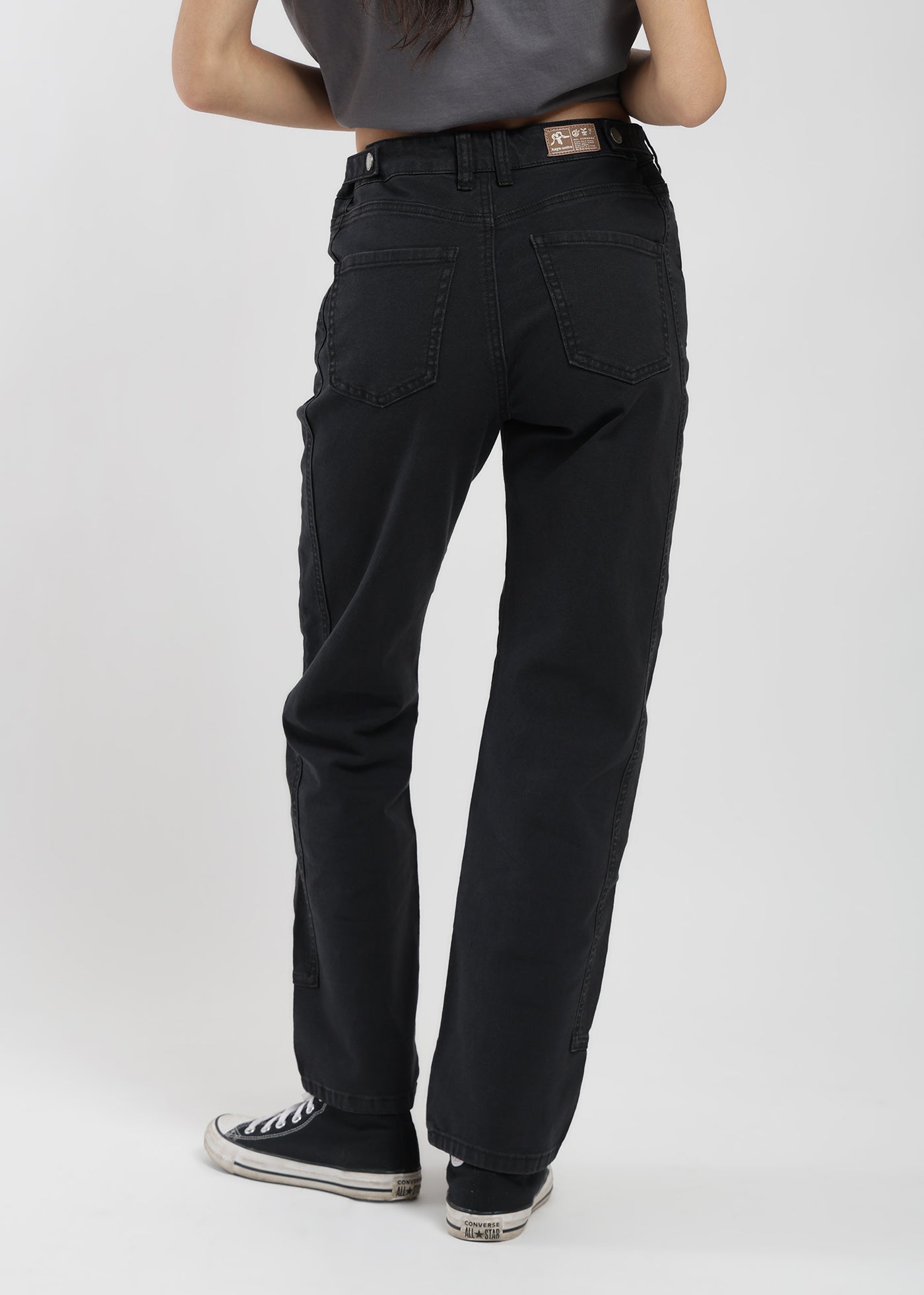 Pantalón Recto Canvas Mujer