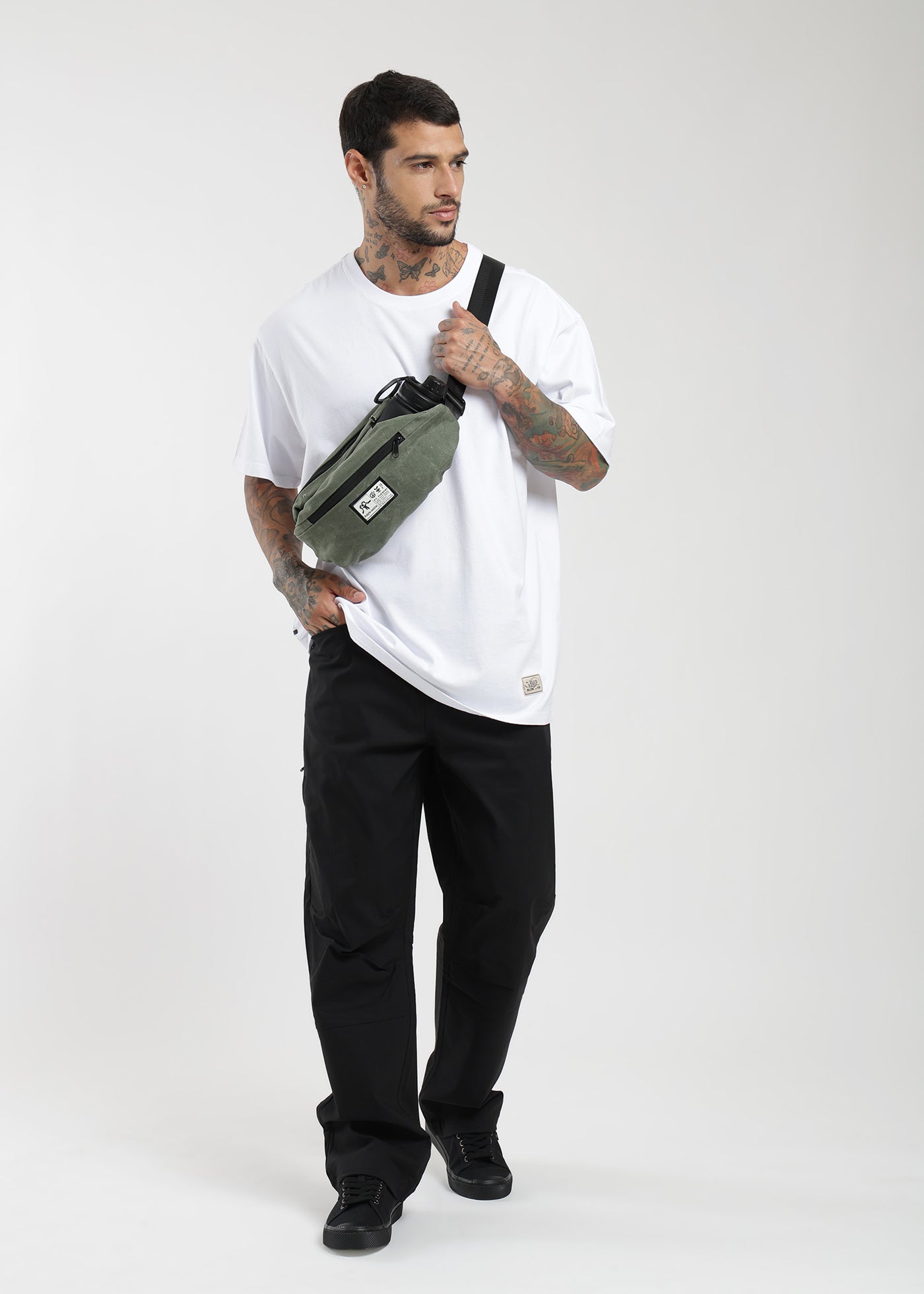 Pantalón Recto Nylon Yaka Relaxed Hombre