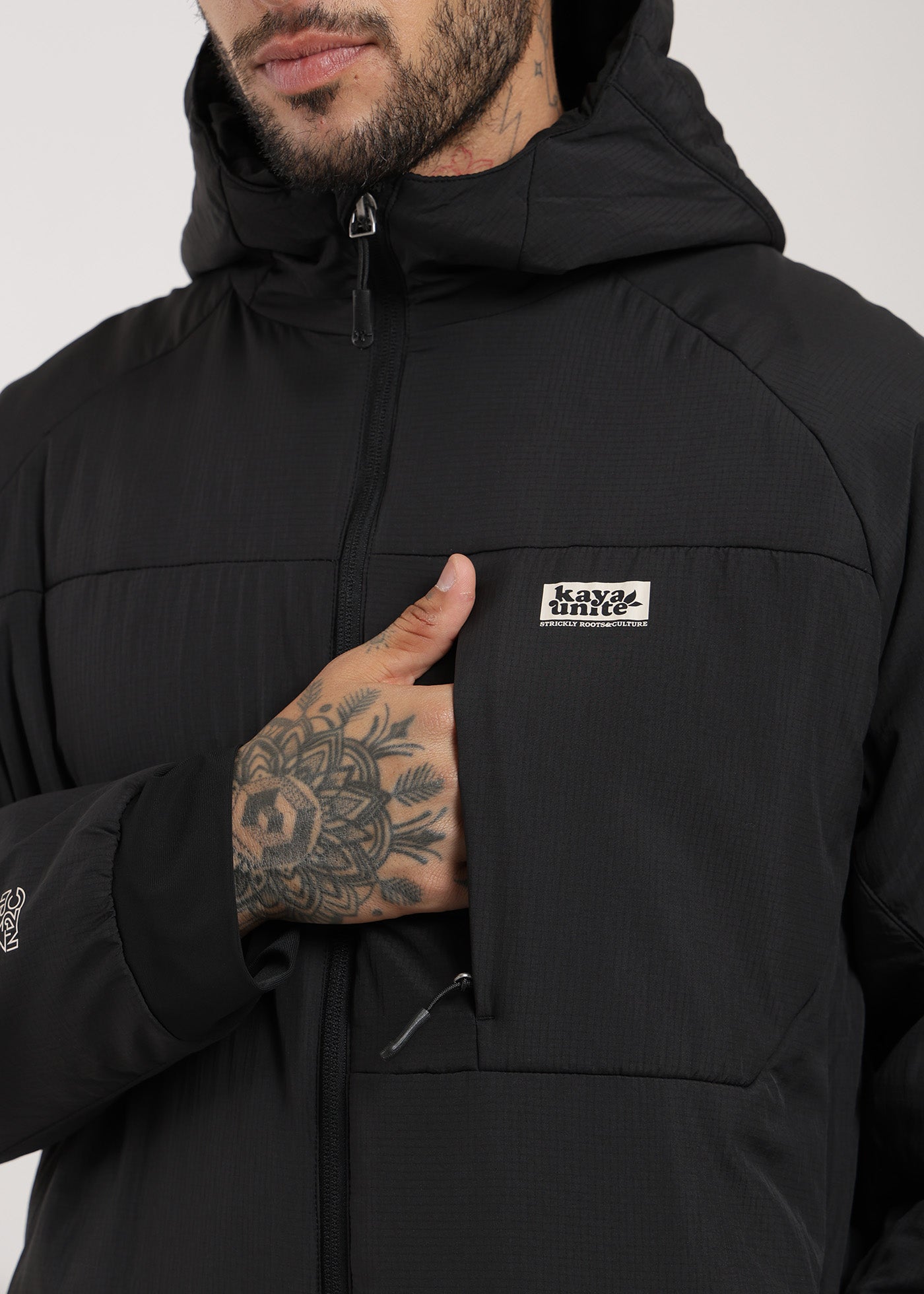 Parka Aysen Autoempacable Hombre - Negro