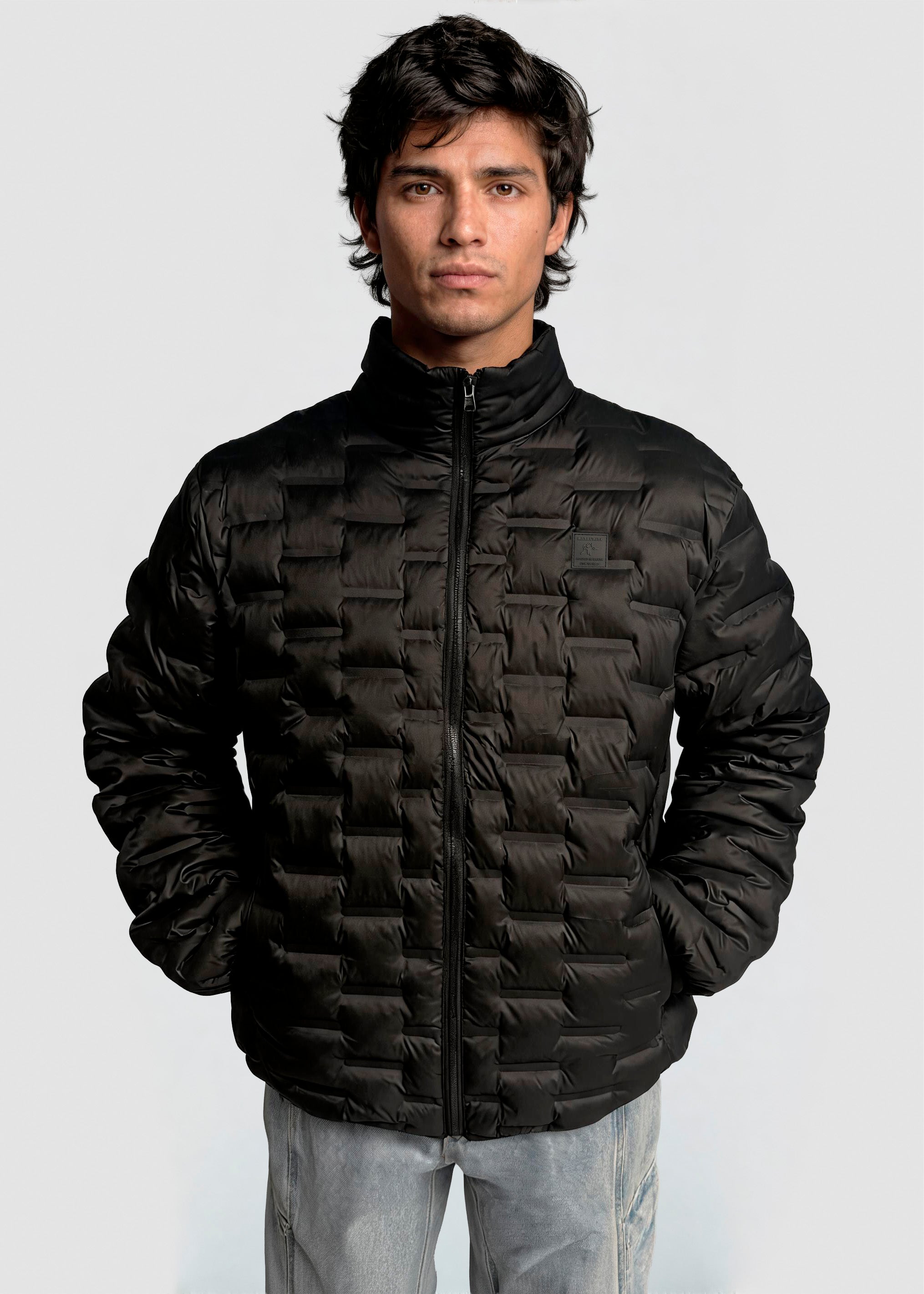 Parka Solid Hombre - Negro