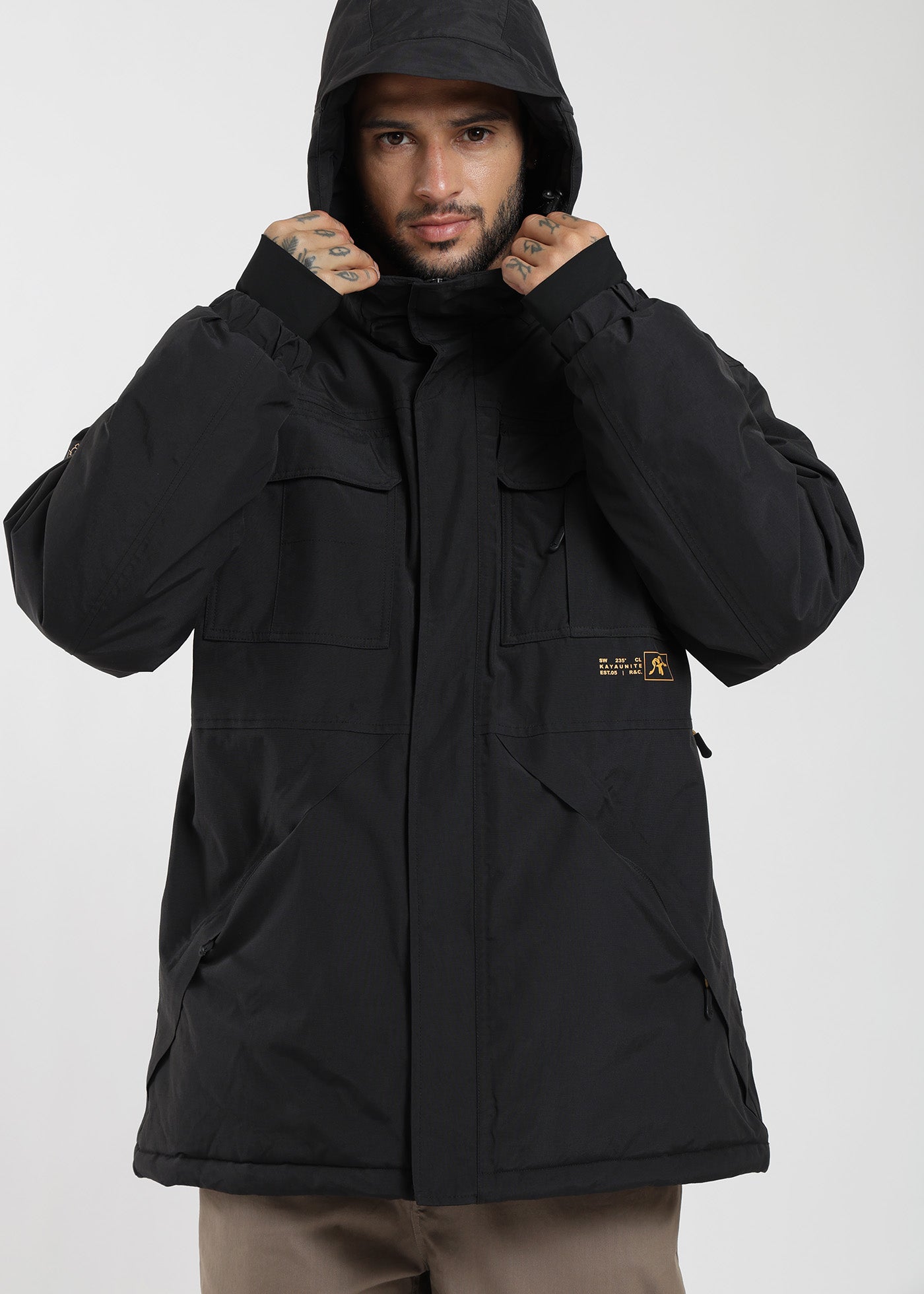 Parka Volcano Hombre - Negro