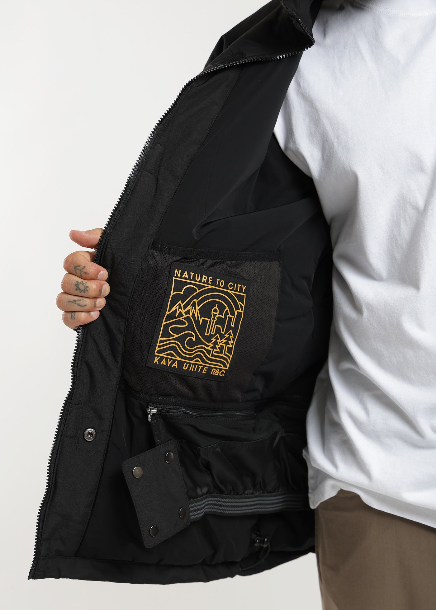 Parka Volcano Hombre - Negro