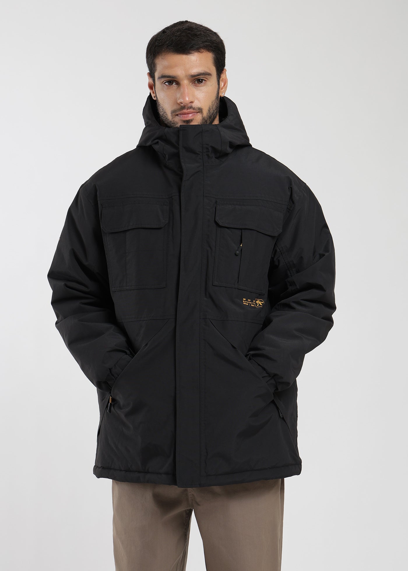 Parka Volcano Hombre - Negro