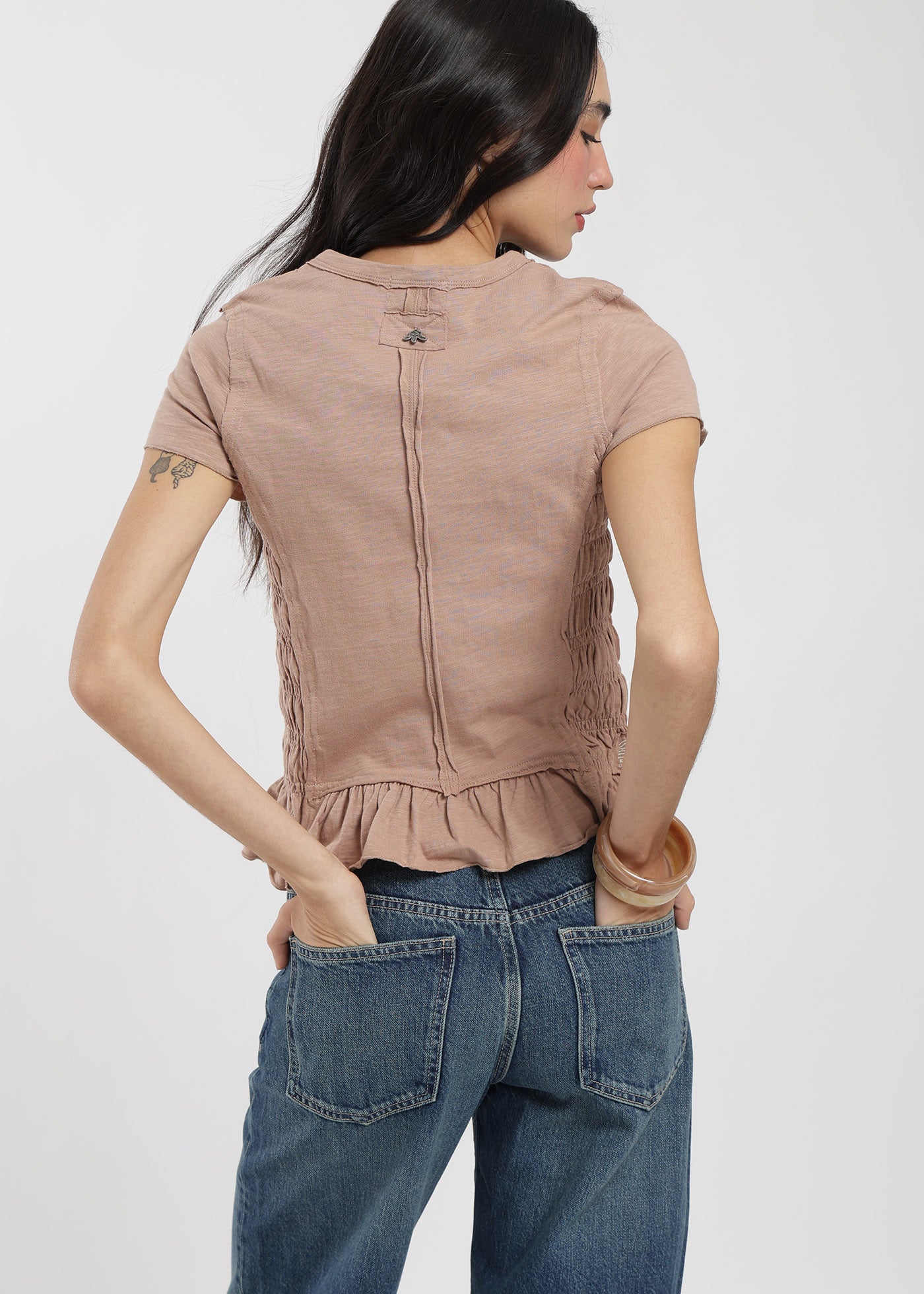 Polera Algodón Panal Mujer Lavender