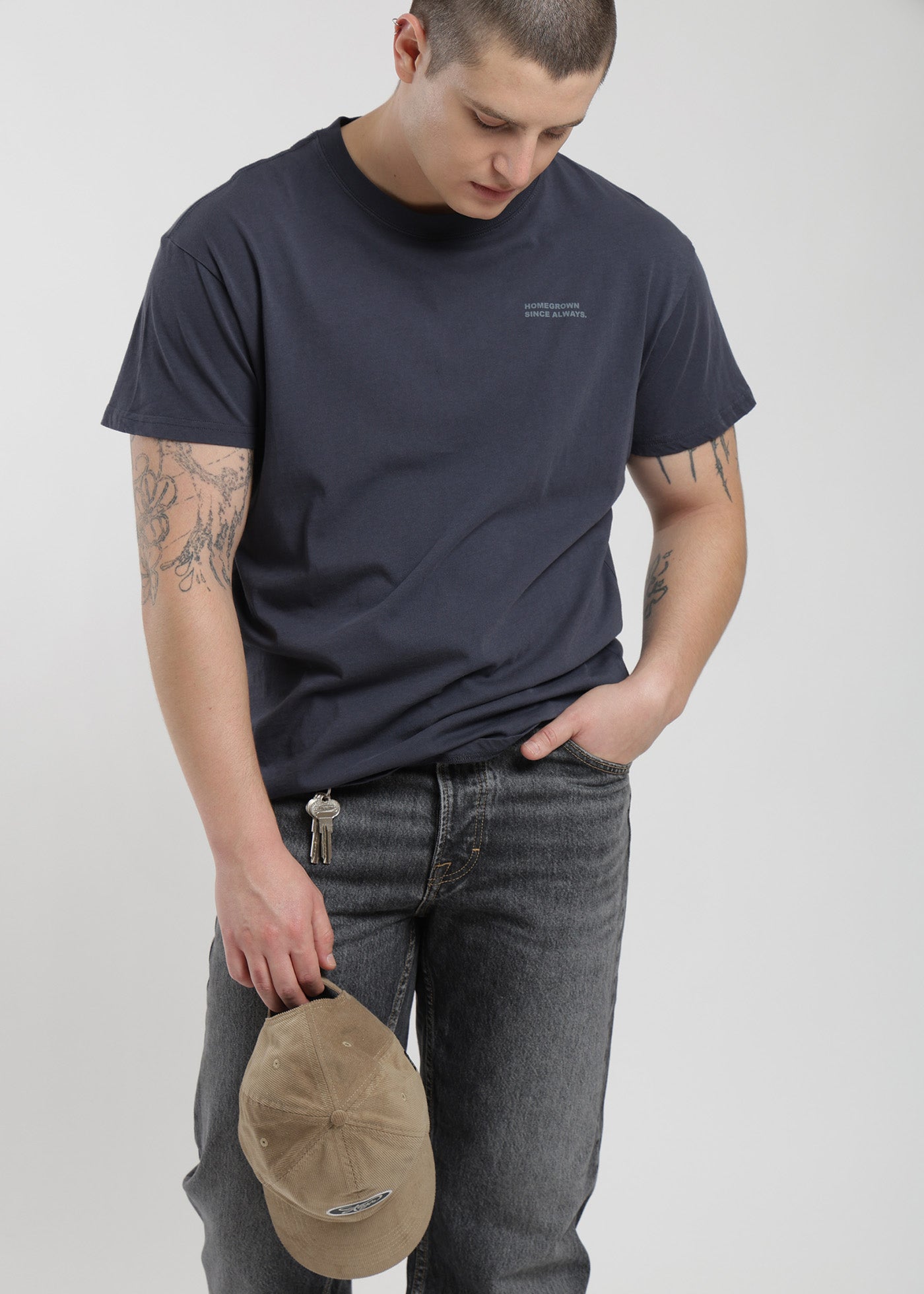 Polera Clásica Algodón Classy Hombre Dark Slate Gray #Color_Navy