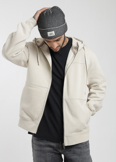 Polerón Con Cierre Daily Hombre Light Gray