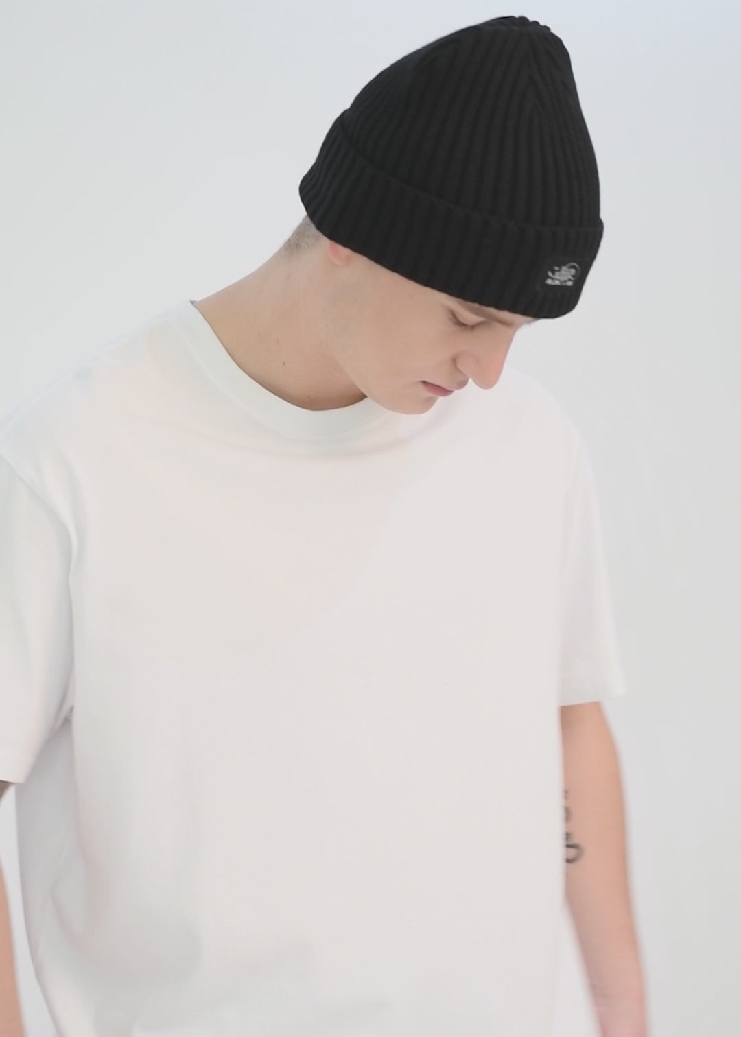 Polera Oversize Algodón Heavyweight Hombre - Blanco