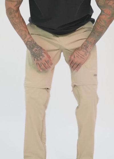 Pantalón Recto Nylon Hiker Hombre Lavender #Color_Beige