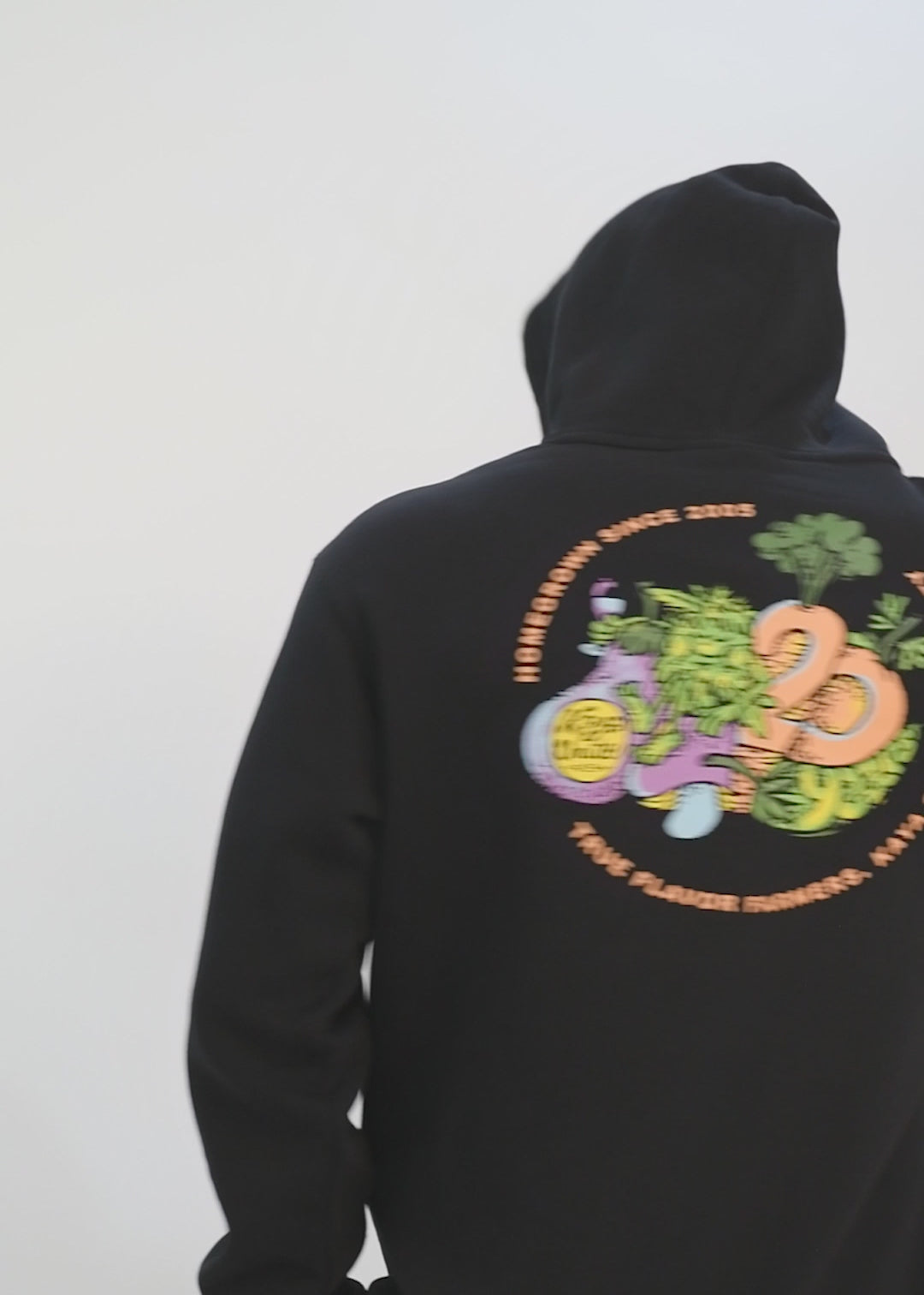 Polerón Hoodie Aniversario Hombre - Negro
