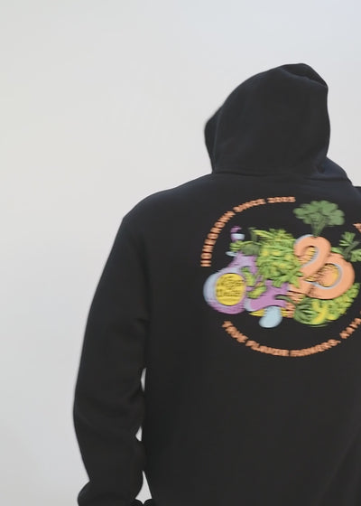 Polerón Hoodie Aniversario Hombre - Negro