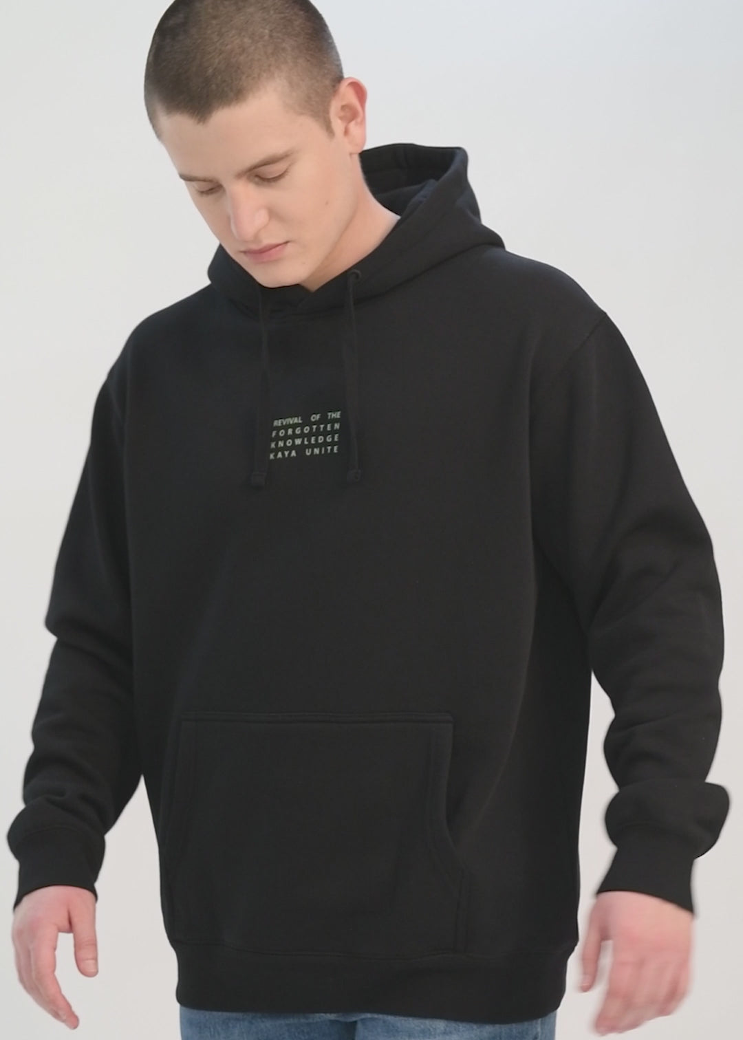 Polerón Hoodie Roots Hombre - Negro