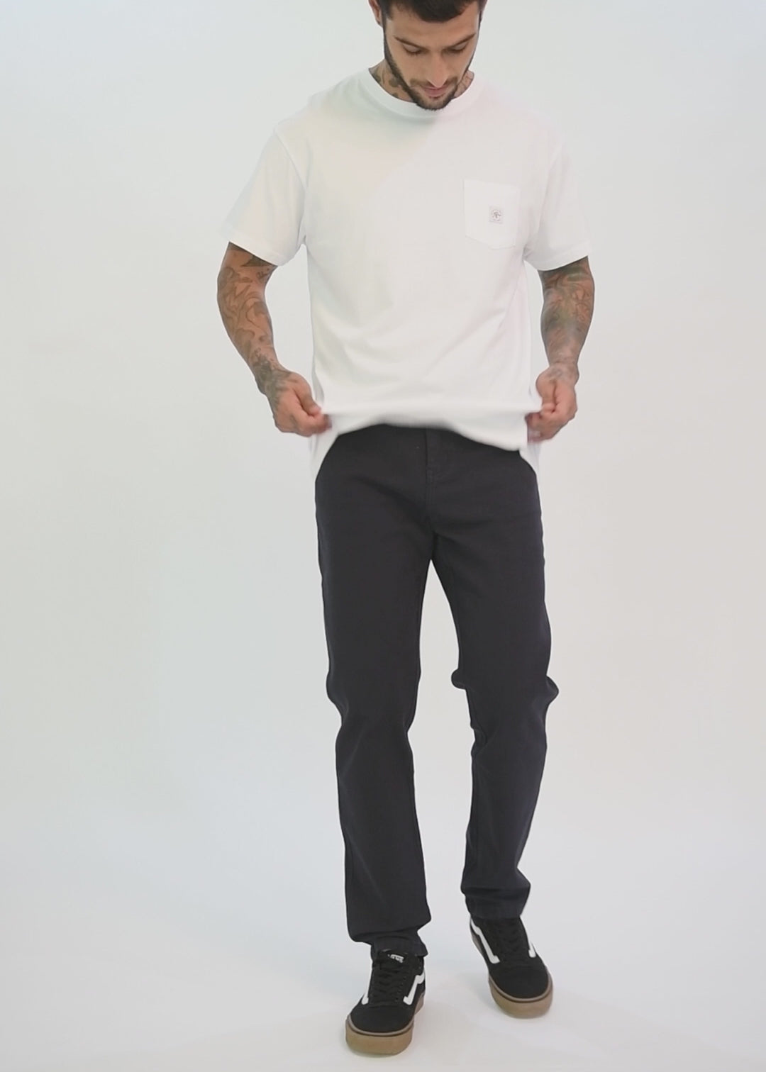 Pantalón Slim Twill Daily Denim Hombre - Blue