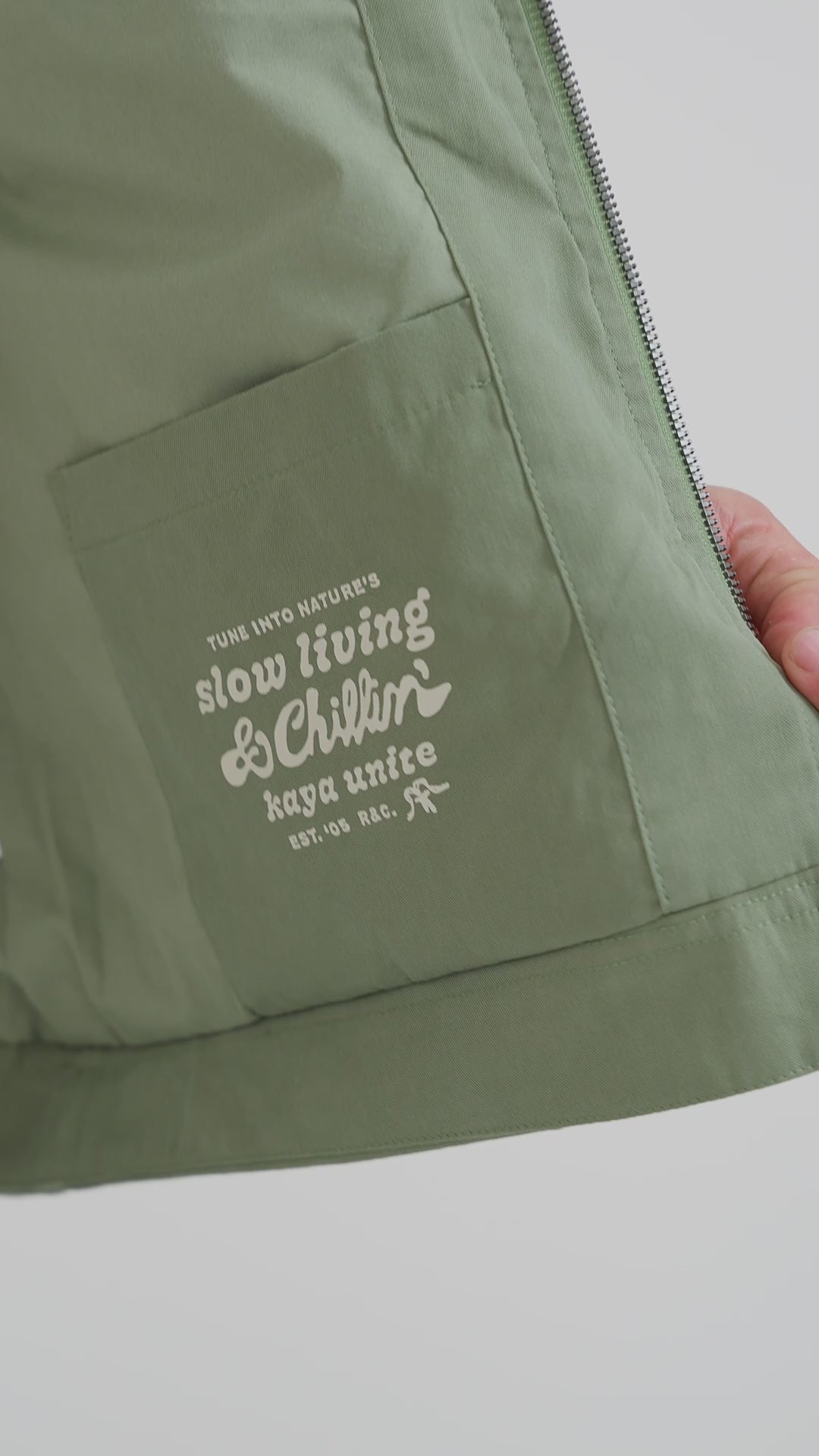 Chaqueta Clásica Cargo Patch Hombre Verde #Color_Verde