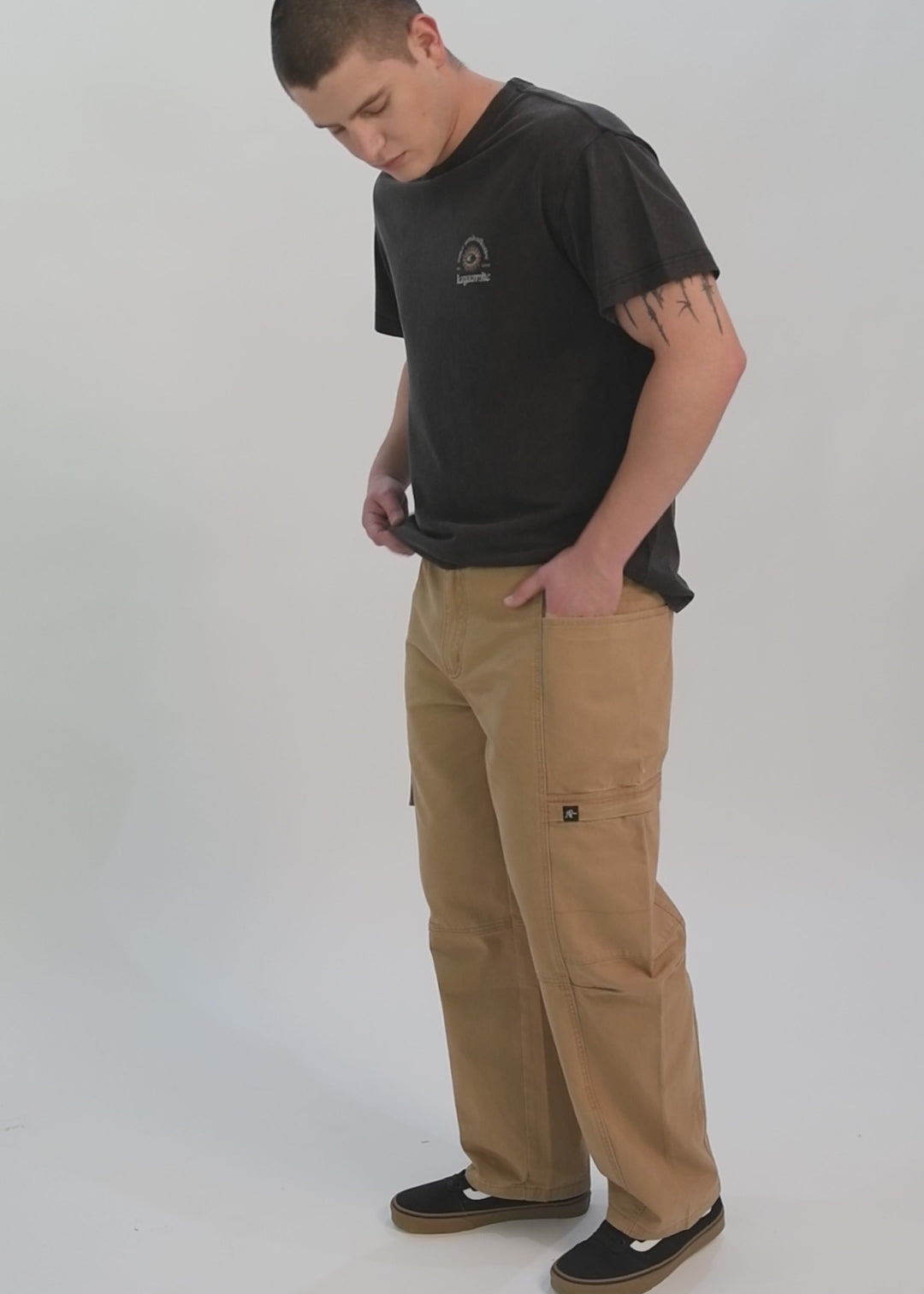 Pantalón Baggy Hombre - Café