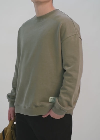 Polerón Cuello Redondo Street Hombre - Oliva