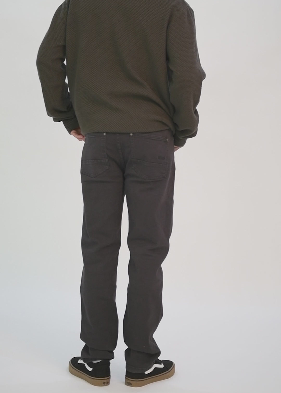 Pantalón Slim Twill Daily Hombre - Gris