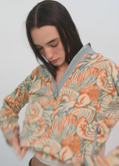 Polar Medio Cierre Raglan Mujer Calipso #Color_Calipso
