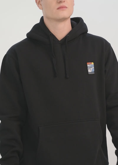 Polerón Hoodie Patch Hombre - Negro
