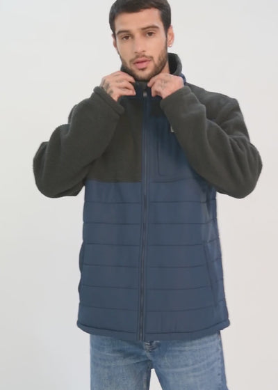 Polar Con Cierre Block Hombre Dark Slate Gray #Color_Navy