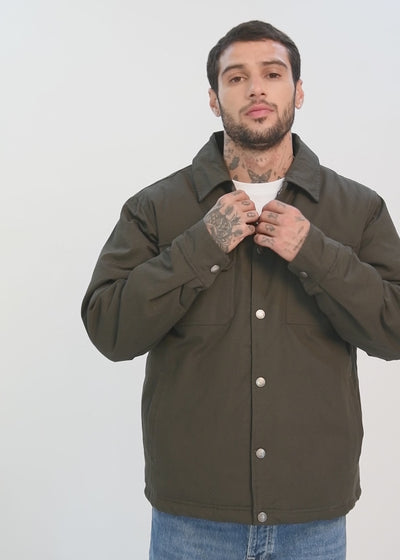 Chaqueta Clásica Fur Canva Hombre Gris #Color_Gris