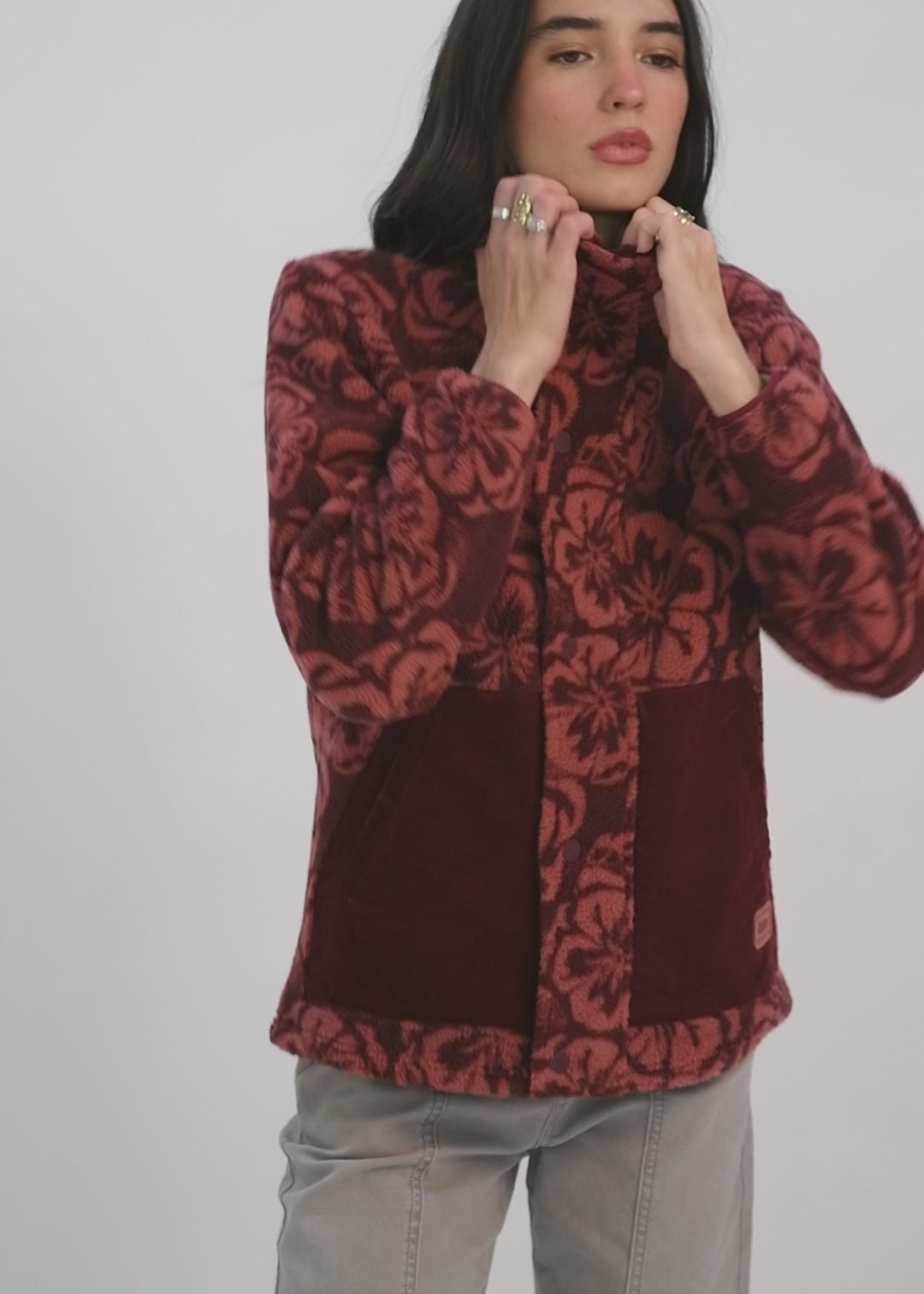 Chiporro Diseño Mix Fabric Mujer - Fucsia