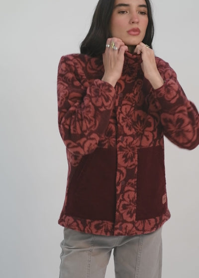 Chiporro Diseño Mix Fabric Mujer - Fucsia