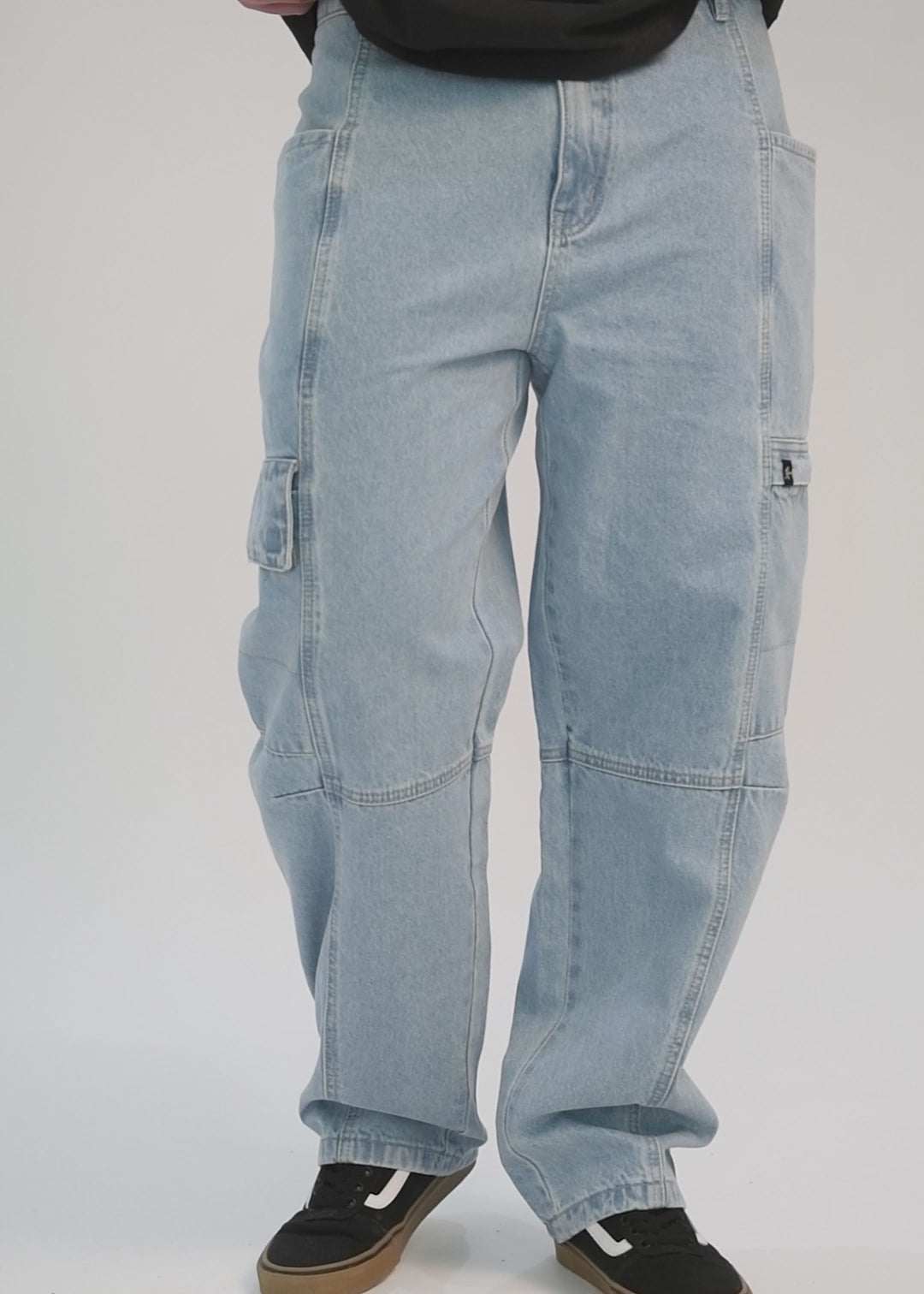 Pantalón Baggy Hombre - Azul