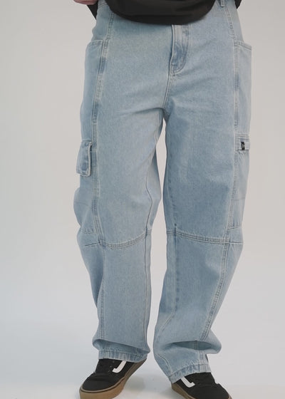 Pantalón Baggy Hombre - Azul