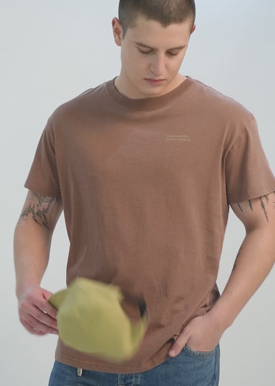 Polera Clásica Algodón Classy Hombre Saddle Brown #Color_Café